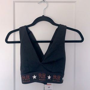 PE Nation x HM Deep V Sports Bra